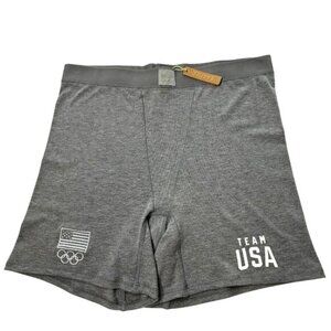 SKIMS Soft Lounge Boxer Short Team USA Heather Gray 2X